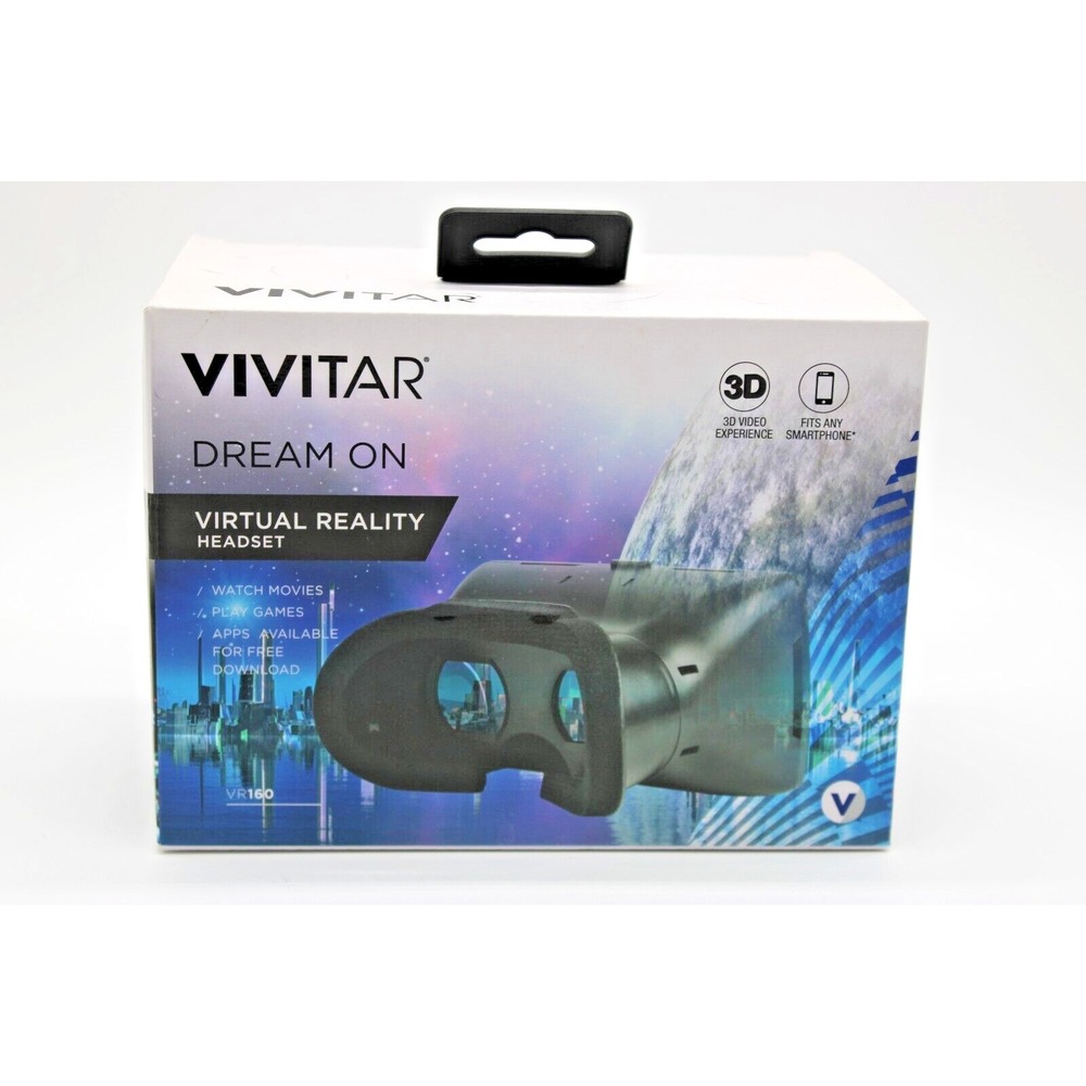 NEW Vivitar Dream On Virtual Reality Headset -  2016 VR-180 Viewer - Sealed